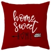 Vỏ gối hình học đỏ đậm cotton 45×45 - Hộp đựng gối sofa nghệ thuật 9
