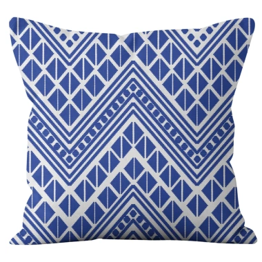 Vỏ gối hình học xanh 45x45 cm cotton hai mặt - Trang trí sofa nhà Raya, giá 43.439đ