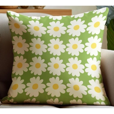 Vỏ gối hoa xanh hai mặt – Đệm sofa trang trí, giá ưu đãi 43.439₫
