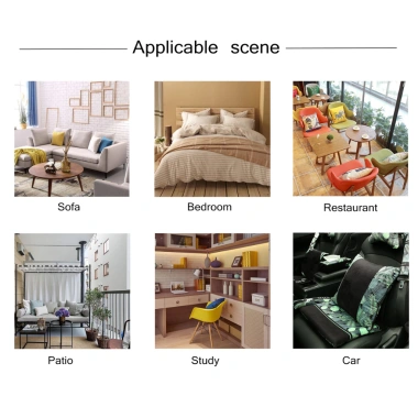 Vỏ gối lá hoa hồng xanh vải lanh 40×40 Trang trí sofa, văn phòng mùa xuân 9