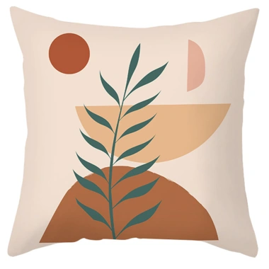 Vỏ gối lá Morandi đa kích thước 65×65.55×55.45×45.40×40 - Trang trí sofa, phòng khách, giảm còn 43.439₫ 2