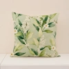 Vỏ gối Linen 45x45 hoa lá xanh hai mặt - Trang trí sofa mùa xuân, giá 46.982 VND 4
