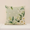 Vỏ gối Linen 45x45 hoa lá xanh hai mặt - Trang trí sofa mùa xuân, giá 46.982 VND 7