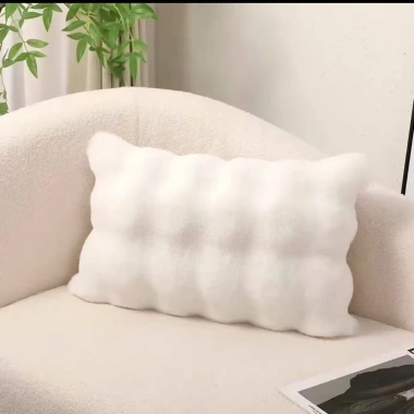 Vỏ gối lông cừu bong bóng nhỏ hai mặt, dây kéo tháo rời, giặt được – Sofa Bay, giảm giá 161.352₫