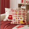 Vỏ gối lưới đỏ năm mới 70x70 60x60 50x50 45x45 - Trang trí sofa nội thất giảm giá 43.439đ