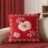 Vỏ gối lưới đỏ năm mới 70x70 60x60 50x50 45x45 - Trang trí sofa nội thất giảm giá 43.439đ 7
