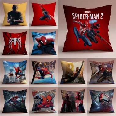 Vỏ Gối Marvel Người Nhện 2 Mặt - Trang Trí Phòng Khách, Sofa, Xe Hơi, Quà Tặng Bé Không Lõi Giá 50.674 VND