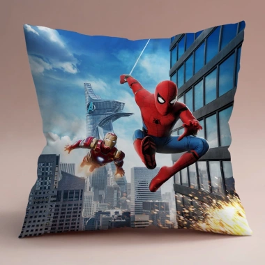 Vỏ Gối Marvel Người Nhện 2 Mặt - Trang Trí Phòng Khách, Sofa, Xe Hơi, Quà Tặng Bé Không Lõi Giá 50.674 VND