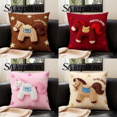 Vỏ Gối Mềm YudhUI Pony Dễ Thương 2D - Gối Vuông Đệm Trang Trí Nhà, Giá 99.576₫ 4 Vỏ Gối Mềm YudhUI Pony Dễ Thương 2D - Gối Vuông Đệm Trang Trí Nhà, Giá 99.576₫ 4