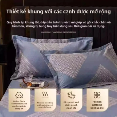 Vỏ gối nằm 3D Dream of Love – Áo gối ngủ cotton mềm mát không xù, thoải mái 77k 2