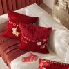 Vỏ gối năm Ngựa đỏ, tựa lưng sofa, hỗ trợ thắt lưng, tháo rời, 45.401 VND 4