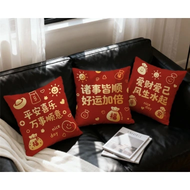 Vỏ gối ngày đẹp đa kích thước 70x70, 65x55, 45x40 - Trang trí sofa, nhà năm mới, giảm giá 43.439đ 2