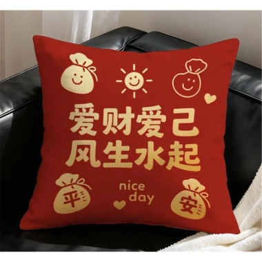 Vỏ gối ngày đẹp đa kích thước 70x70, 65x55, 45x40 - Trang trí sofa, nhà năm mới, giảm giá 43.439đ 4
