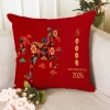 Vỏ gối ngựa in một mặt - Trang trí ghế sofa phòng khách, chúc mừng Tết Nguyên Đán và Giáng sinh, không lõi 6