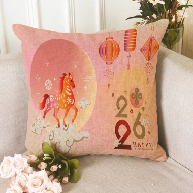 Vỏ gối ngựa in một mặt - Trang trí ghế sofa phòng khách, chúc mừng Tết Nguyên Đán và Giáng sinh, không lõi 9 Vỏ gối ngựa in một mặt - Trang trí ghế sofa phòng khách, chúc mừng Tết Nguyên Đán và Giáng sinh, không lõi 9