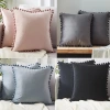 Vỏ gối nhung bóng mềm xanh dương hồng - Trang trí sofa phòng ngủ, chỉ 95.040₫