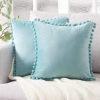 Vỏ gối nhung bóng mềm xanh dương hồng - Trang trí sofa phòng ngủ, chỉ 95.040₫ 3