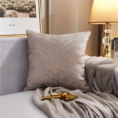 Vỏ gối nhung màu nhuộm đồng sang trọng 45x45cm Trang trí năm mới 7