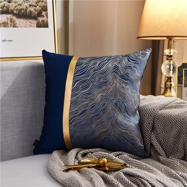 Vỏ gối nhung màu nhuộm đồng sang trọng 45x45cm Trang trí năm mới 8