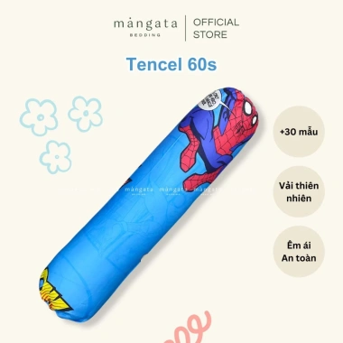 Vỏ gối ôm bé Mangata Bedding 15x78cm - Gối dài mềm mát, họa tiết đáng yêu cho mẫu giáo mầm non 5