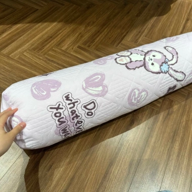 Vỏ gối ôm đũi bông dày dặn, bo tròn 2 đầu, khóa kéo tiện dụng 35x100cm 55.000 VND