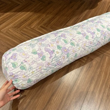 Vỏ gối ôm đũi bông dày dặn, bo tròn 2 đầu, khóa kéo tiện dụng 35x100cm 55.000 VND