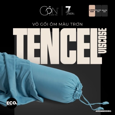 Vỏ Gối Ôm Gòn Lụa Tencel Viscose Màu Trơn 80x100 – 80x110 cm Giảm Giá 175.500₫