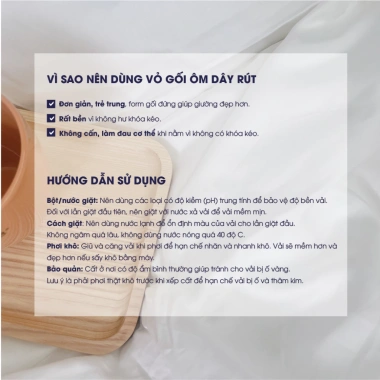 Vỏ Gối Ôm Trắng 100% Cotton Tự Nhiên Changmi Bedding 35x110 cm - Mềm Mại, Thoáng Khí, Giá Ưu Đãi 299.000đ