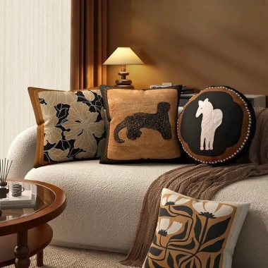 Vỏ Gối Retro Đơn Giản Đệm Sofa Cao Cấp, Tháo Rời và Giặt Được, Giá 88.674 VND