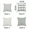 Vỏ Gối SKJK Ném Cotton 45x45cm Trang Trí Nhà Xanh Mùa Hè Vuông Đệm Sofa Giường Giá Ưu Đãi 82.188 VND 2