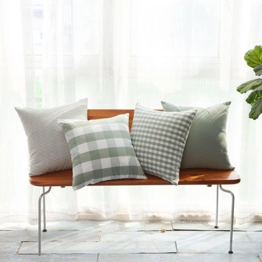 Vỏ Gối SKJK Ném Cotton 45x45cm Trang Trí Nhà Xanh Mùa Hè Vuông Đệm Sofa Giường Giá Ưu Đãi 82.188 VND