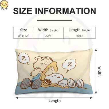 Vỏ gối Snoopy mềm mại, thoải mái kích thước 14x20 17x23 20x30, giảm giá 142.560₫