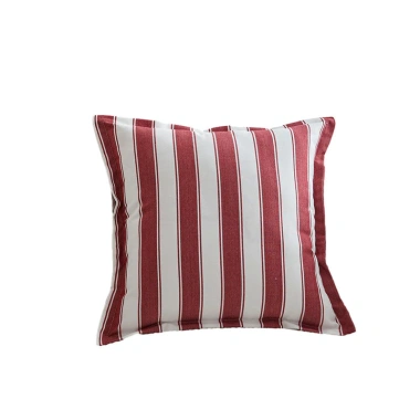 Vỏ gối sọc đỏ trắng trang trí sofa hiện đại, giá ưu đãi 135.814₫