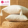 Vỏ gối sofa 45x45 canvas tua rua dày dặn - Gối tựa lưng sofa cao cấp, giá ưu đãi 7