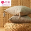 Vỏ gối sofa 45x45 canvas tua rua dày dặn - Gối tựa lưng sofa cao cấp, giá ưu đãi 9