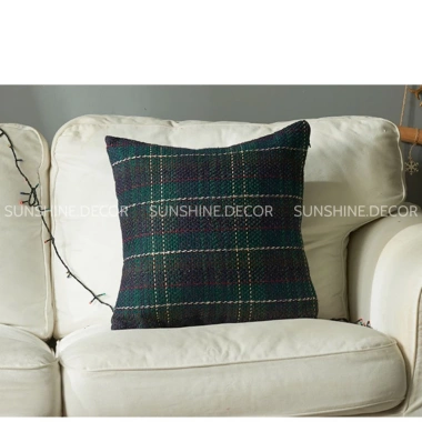 Vỏ gối sofa bọc tựa lưng kẻ caro phong cách Bắc Âu - Sunshine.decor 99.300₫