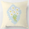 Vỏ gối sofa cotton màu vàng họa tiết hoa trừu tượng 60x60 2 mặt giá chỉ 43.439₫ 8