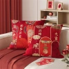 Vỏ gối sofa đỏ 65x65 - Trang trí lễ hội năm mới, giá 43,439 VND 2