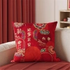 Vỏ gối sofa đỏ 65x65 - Trang trí lễ hội năm mới, giá 43,439 VND 5