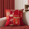 Vỏ gối sofa đỏ 65x65 - Trang trí lễ hội năm mới, giá 43,439 VND 7