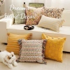 Vỏ Gối Sofa Đỏ Vàng - Gối Vuông Trang Trí Phòng Khách, Quán Cafe - Giá 250k