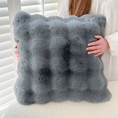 Vỏ gối sofa lông chồn 45x45 cm mềm mịn, gối ôm decor nhà cửa, văn phòng, cafe giá 14.800 VND 6