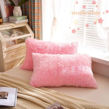 Vỏ Gối Sofa Lông Nhung Mềm Mại, Màu Trơn, Giá Ưu Đãi 123.552₫ - Sang Trọng