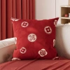 Vỏ gối sofa màu đỏ năm mới chúc phúc - Kích thước, trang trí nhà, 43.439₫ 5
