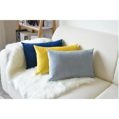Vỏ gối sofa nhung 40x55cm - Gối tựa chữ nhật, decor phòng khách và văn phòng, giảm còn 9.000đ 3