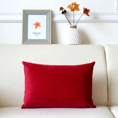 Vỏ gối sofa nhung 40x55cm - Gối tựa chữ nhật, decor phòng khách và văn phòng, giảm còn 9.000đ 5