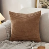 Vỏ gối sofa nhung gân 45x45 cm, hình vuông co giãn mềm mại, decor nhà giá 34.997 VND