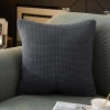Vỏ gối sofa nhung gân 45x45 cm, hình vuông co giãn mềm mại, decor nhà giá 34.997 VND 2