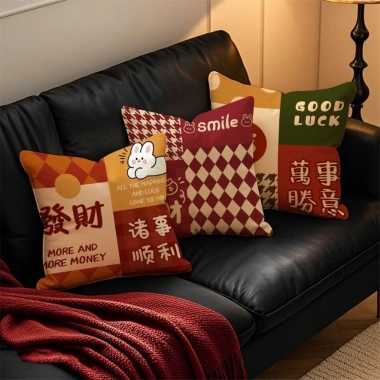 Vỏ gối sofa Smile 60x60 - Trang trí nhà vui vẻ, giá chỉ 43.439 VND 2