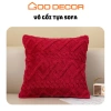Vỏ gối sofa vải lông cừu 40x40 hình vuông - Mềm mại, giảm giá 55k GOO Decor